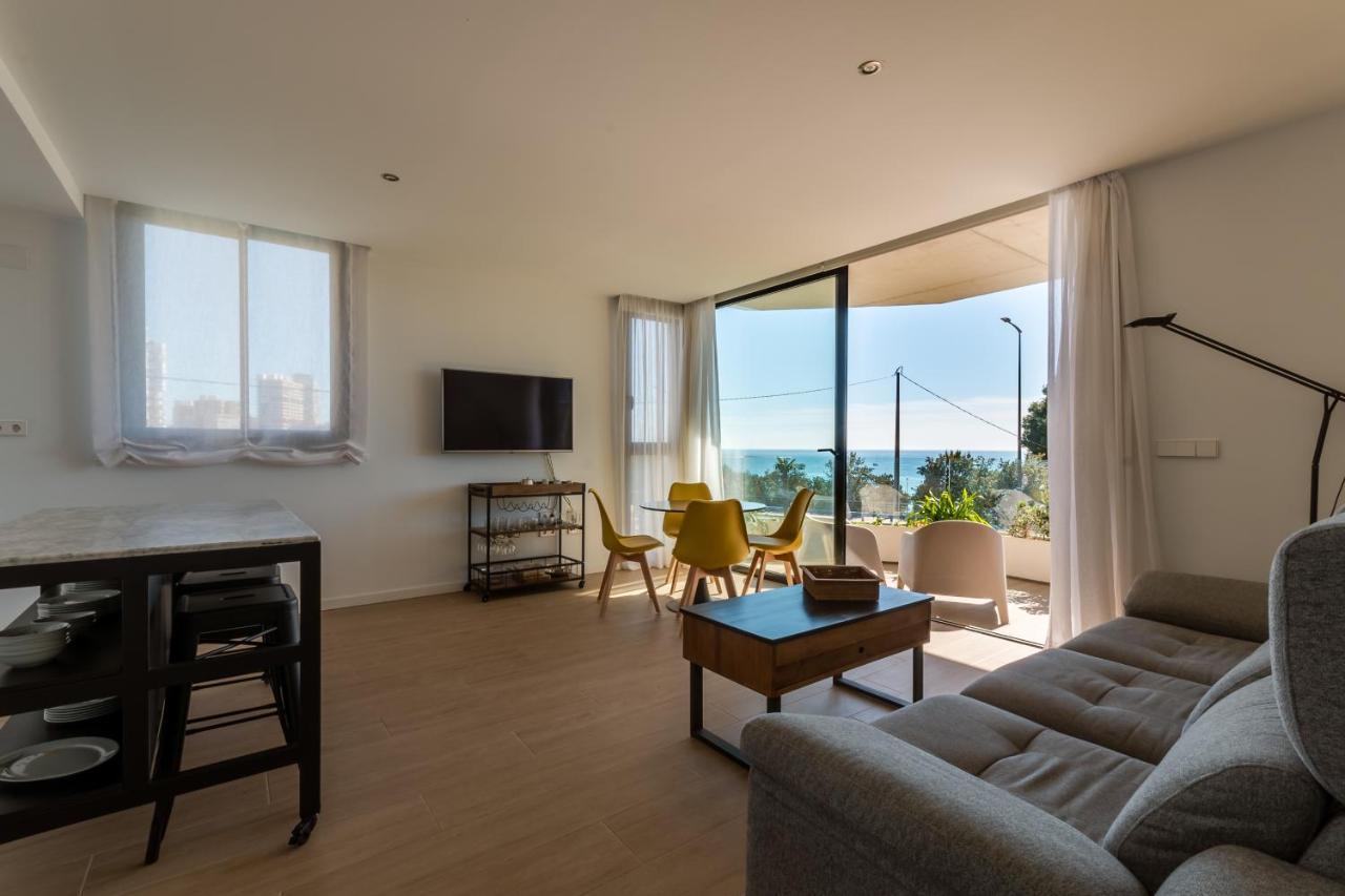 Modern Sea Front Sea Waves Apartment Alicante Exterior photo